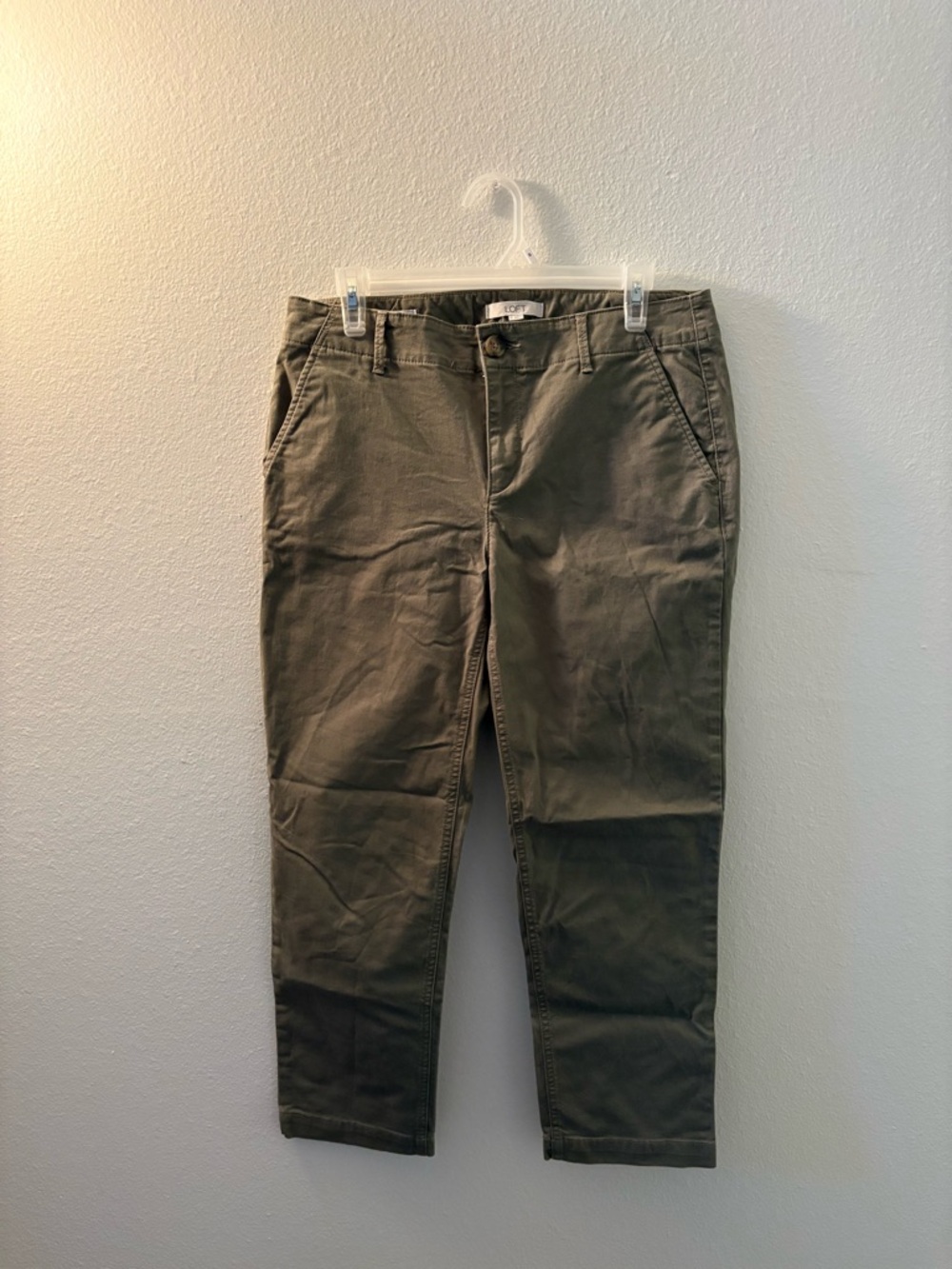 Loft Olive Green Chino Pants